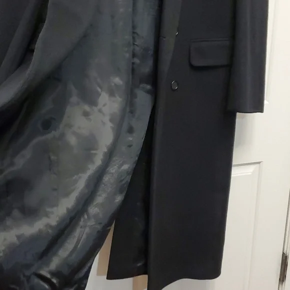 Mens Wool Coat,Black by BOSTON'S TRADERS - Picture 12 of 14